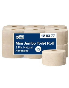 Tork Natural Mini Jumbo toilet paper in roll 170m 12 rolls