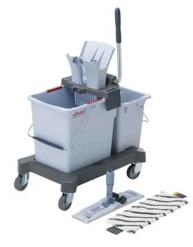 Vileda UltraSpeed Pro double mopping system with 25L & 8L buckets