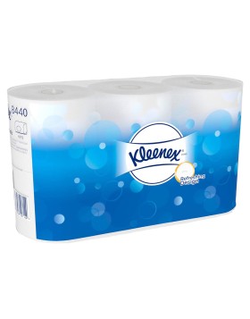 Kleenex toilet paper in roll 43,75m 6 rolls/pack.