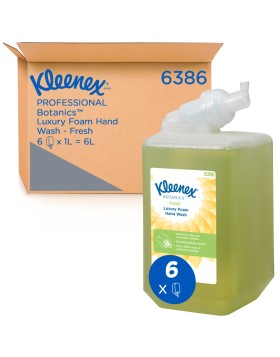 Kleenex Botanics Fresh σαπούνι χεριών σε αφρό 1L 6τεμ