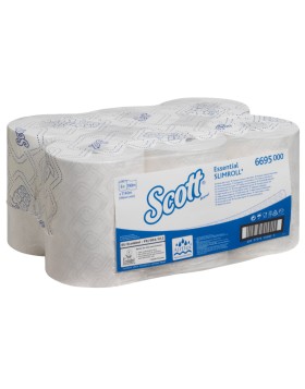 Scott Essential Slimroll hand towel in roll 190m 6 rolls/bundle