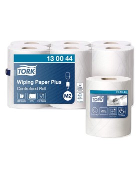 Tork Wiping Paper Plus centerfeed roll 125m 6 rolls/bundle