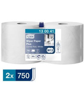 Tork Wiping Paper Plus Combiroll centrefeed roll 255m 6roll/bound