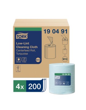 Tork Low Lint cleaning cloth in roll non-woven 60m 4 rolls/yellow