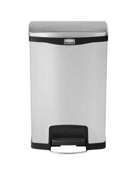 Rubbermaid Slim Jim Step-On Front-Step litter bin with pedal 50L