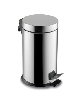 Stainless steel waste bin with pedal 12L