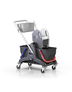 Pulex Bis cleaning trolley with double buckets 25L/25L 