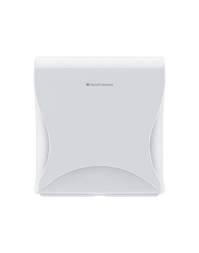 BulkySoft Essentia Mini Jumbo toilet paper dispenser in roll