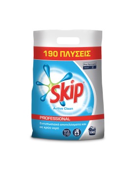 Skip Pro Formula Powder Active Clean laundry detergent 12.35kg