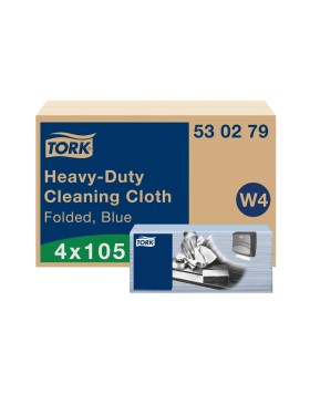 Tork Heavy Duty industrial cleaning cloth in sheets non-woven blue 105pcs