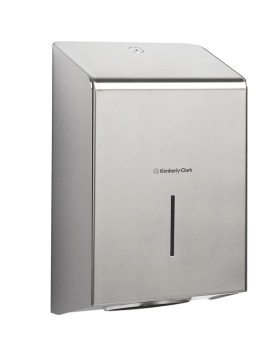 Kimberly-Clark Z/W Fold stainless steel hand towel dispenser