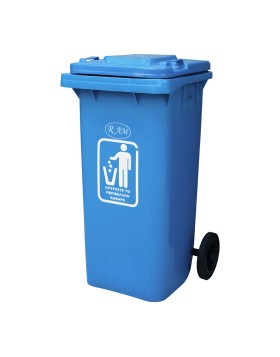 Ram waste bin with lid 120L