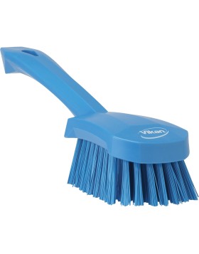 Vikan hard brush with short handle 270mm