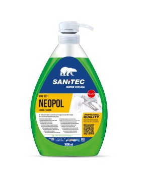 Sanitec Neopol Lemon detergent for hand washing utensils