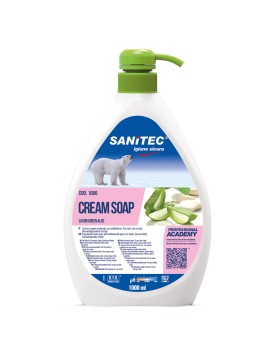 Sanitec Cream Soap soap with Green Aloe fragrance