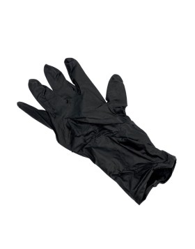 Nitrile gloves disposable black 100pcs