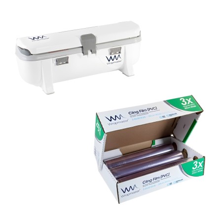 Wrapmaster PVC film in combination with Wrapmaster dispenser